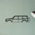Bronco Classic Silhouette Metal Wall Art - Tinvibe