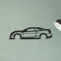 C V Coupe 2011 Classic Silhouette Metal Wall Art - Tinvibe