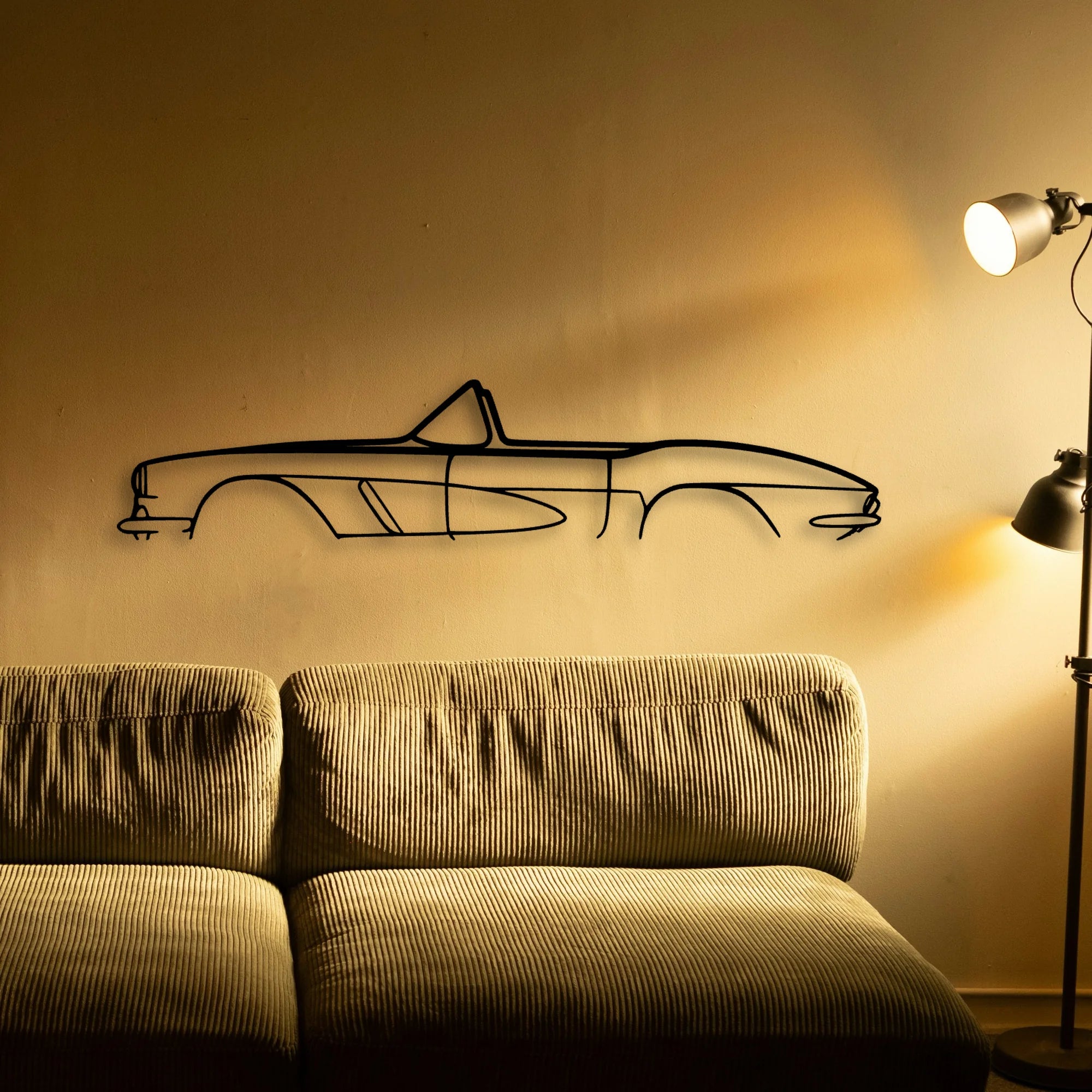 C1 1962 Classic Silhouette Metal Wall Art - Tinvibe