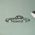 C1 327 1962 Classic Silhouette Metal Wall Art - Tinvibe