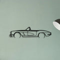 C1 Cabrio Classic Silhouette Metal Wall Art - Tinvibe