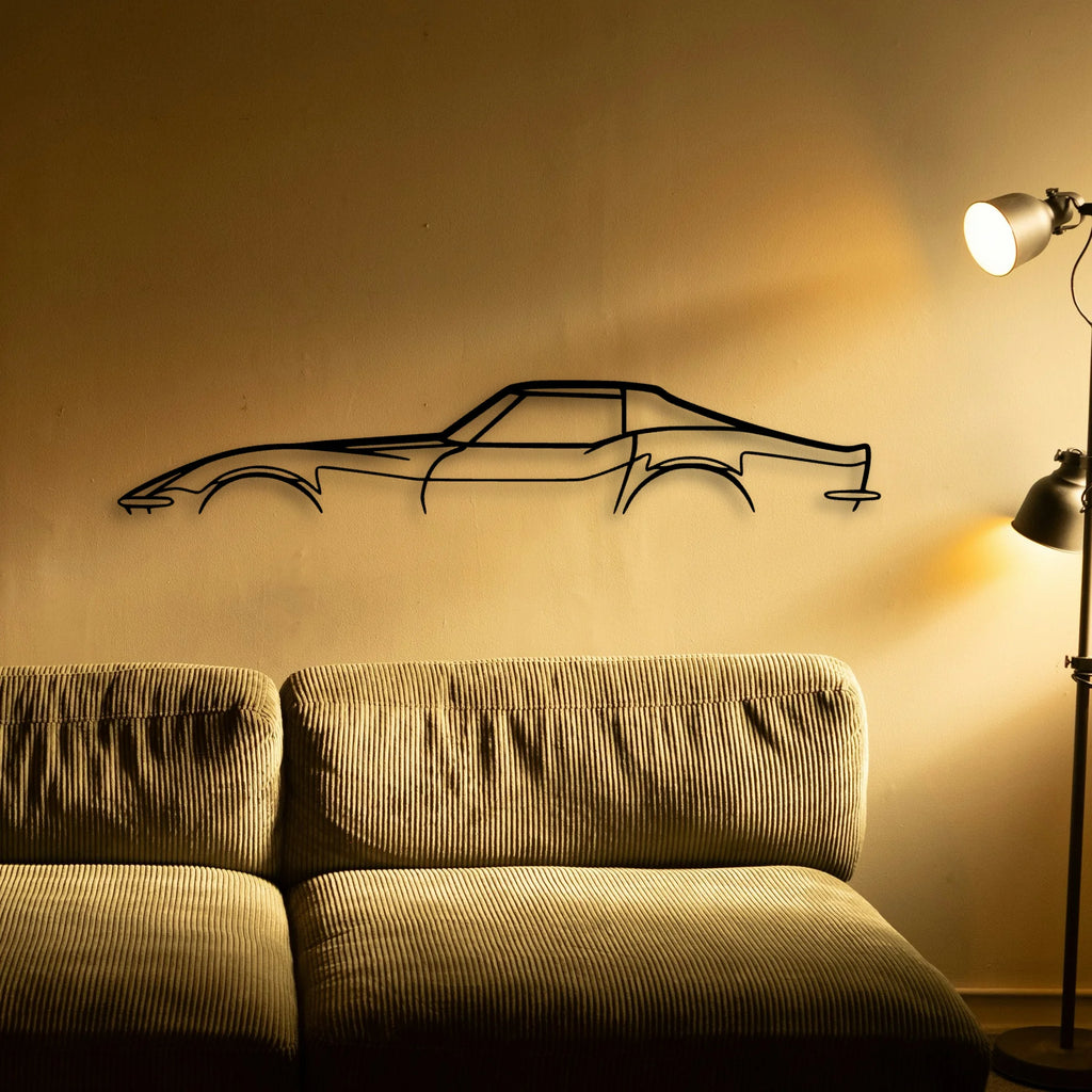 C3 1970 Classic Silhouette Metal Wall Art - Tinvibe