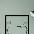 C7 Frame Classic Silhouette Metal Wall Art - Tinvibe