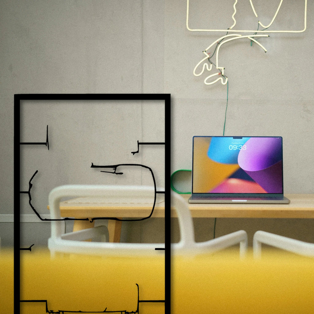 C7 Frame Classic Silhouette Metal Wall Art - Tinvibe