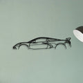 C8 7 Classic Silhouette Metal Wall Art - Tinvibe