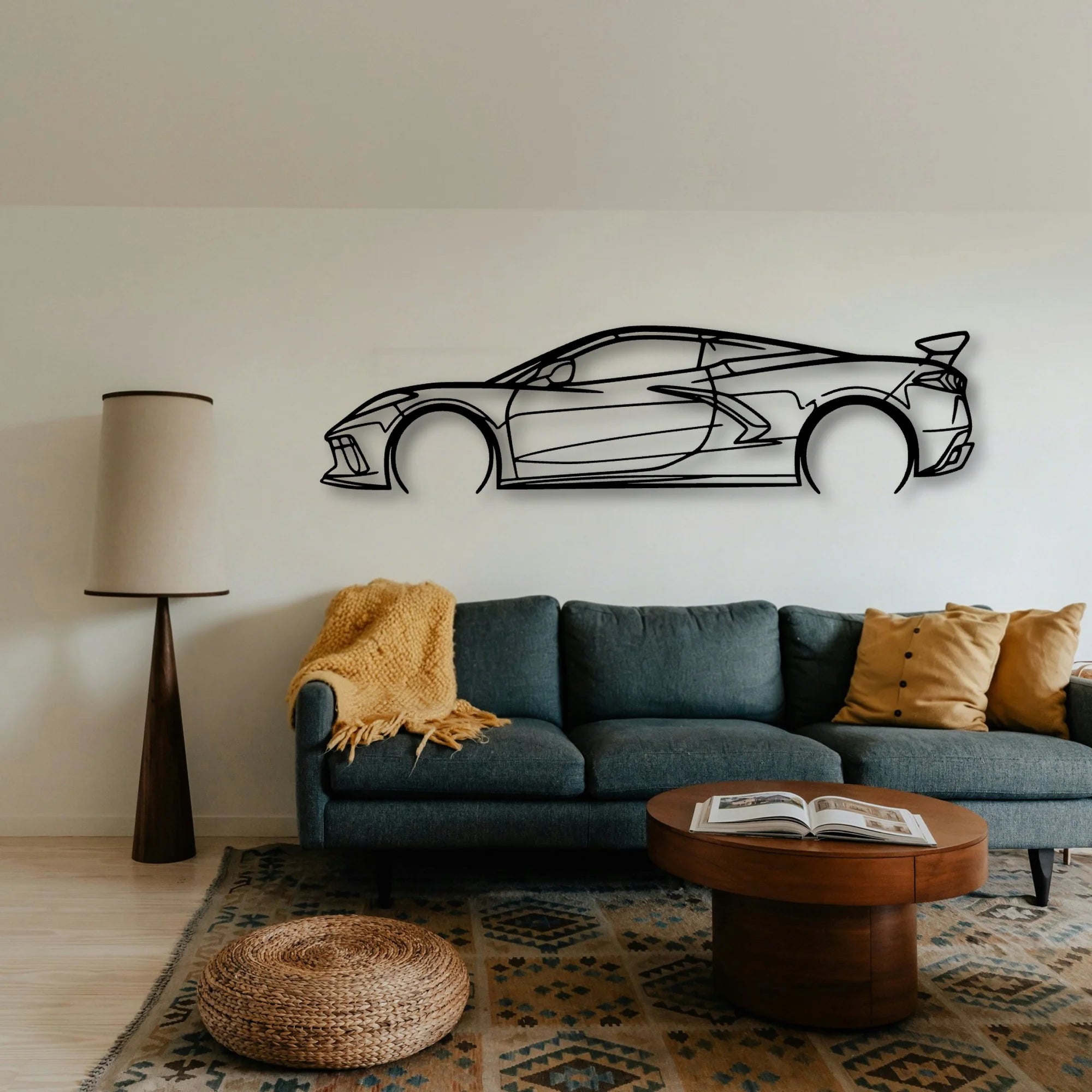 C8 HTC 2 Classic Silhouette Metal Wall Art - Tinvibe