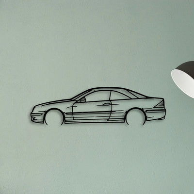 CL55 AMG 2004 Classic Silhouette Metal Wall Art - Tinvibe