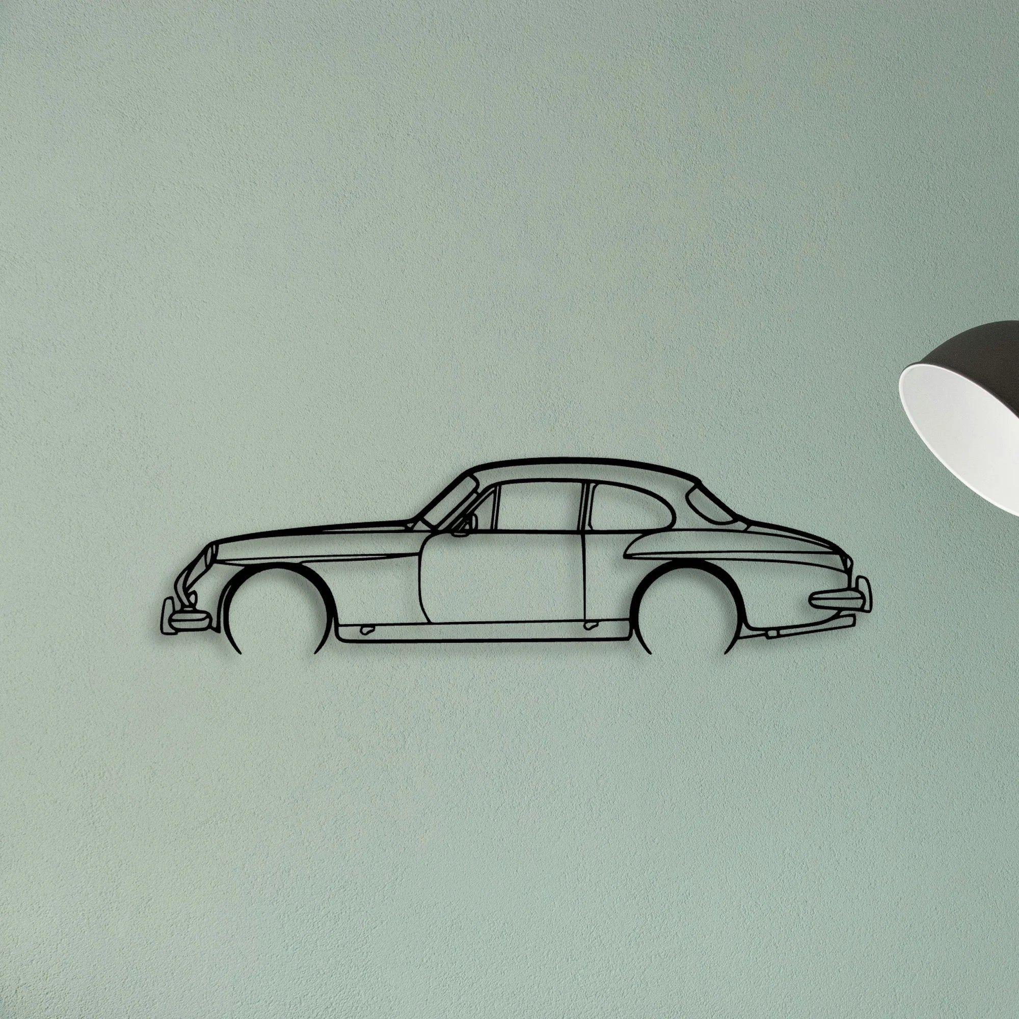 CV8 1966 Classic Silhouette Metal Wall Art - Tinvibe