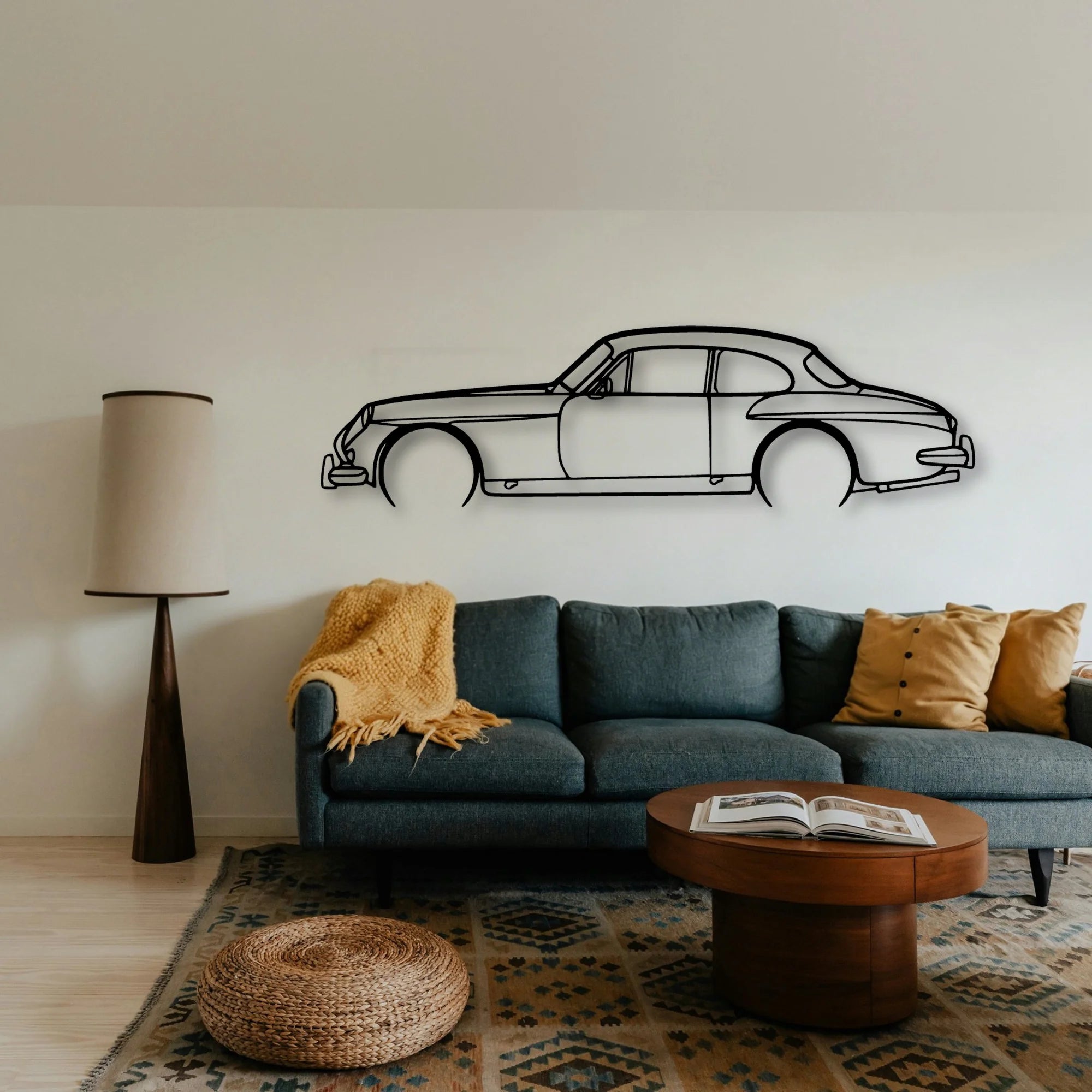 CV8 1966 Classic Silhouette Metal Wall Art - Tinvibe