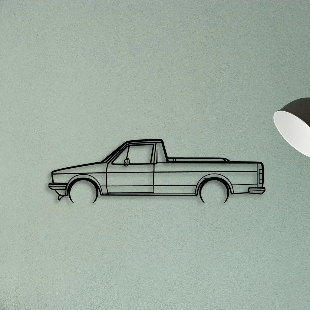 Caddy 1992 Classic Silhouette Metal Wall Art - Tinvibe