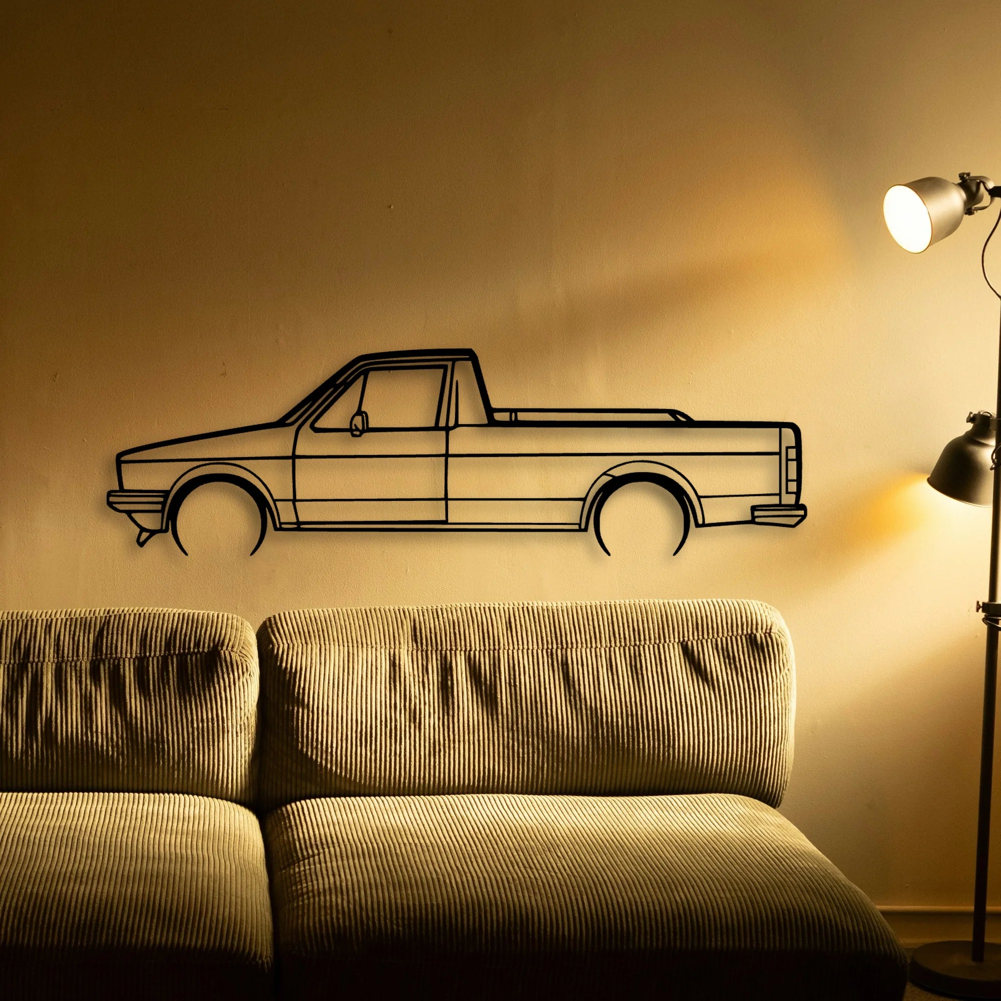 Caddy 1992 Classic Silhouette Metal Wall Art - Tinvibe