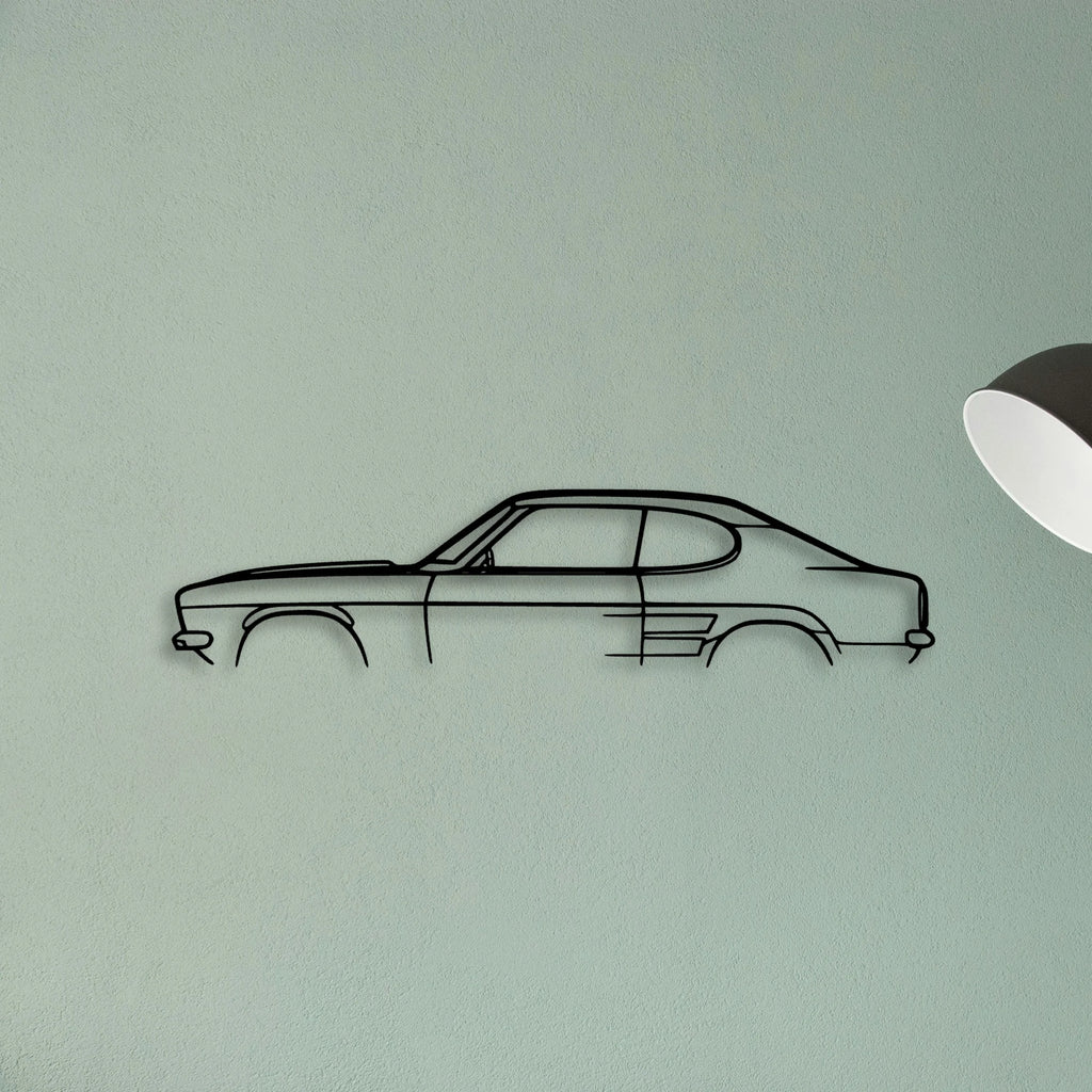Capri 1969 Classic Silhouette Metal Wall Art - Tinvibe