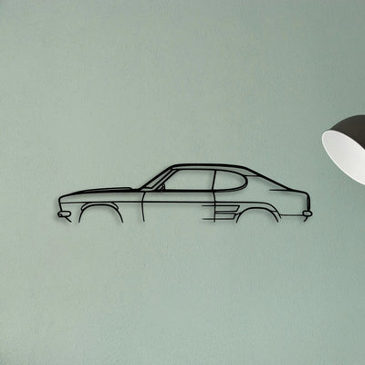 Capri 1969 Classic Silhouette Metal Wall Art - Tinvibe