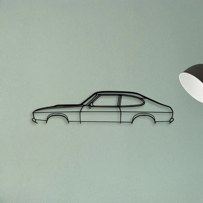 Capri 1976 Classic Silhouette Metal Wall Art - Tinvibe