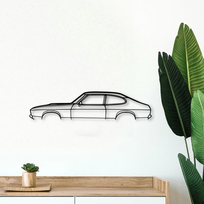 Capri 1976 Classic Silhouette Metal Wall Art - Tinvibe