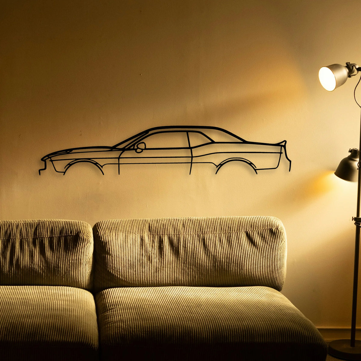 Challenger SXT 2020 Classic Silhouette Metal Wall Art - Tinvibe