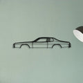 Charger SE 1973 Classic Silhouette Metal Wall Art - Tinvibe