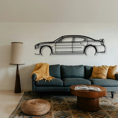 Charger SRT 2006 Classic Silhouette Metal Wall Art - Tinvibe