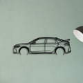 Civic Type R FL5 2023 Classic Silhouette Metal Wall Art - Tinvibe