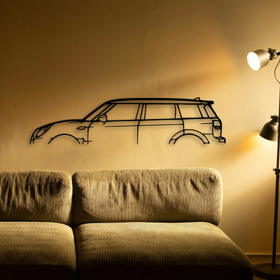 Clubman JCW 2019 Classic Silhouette Metal Wall Art - Tinvibe