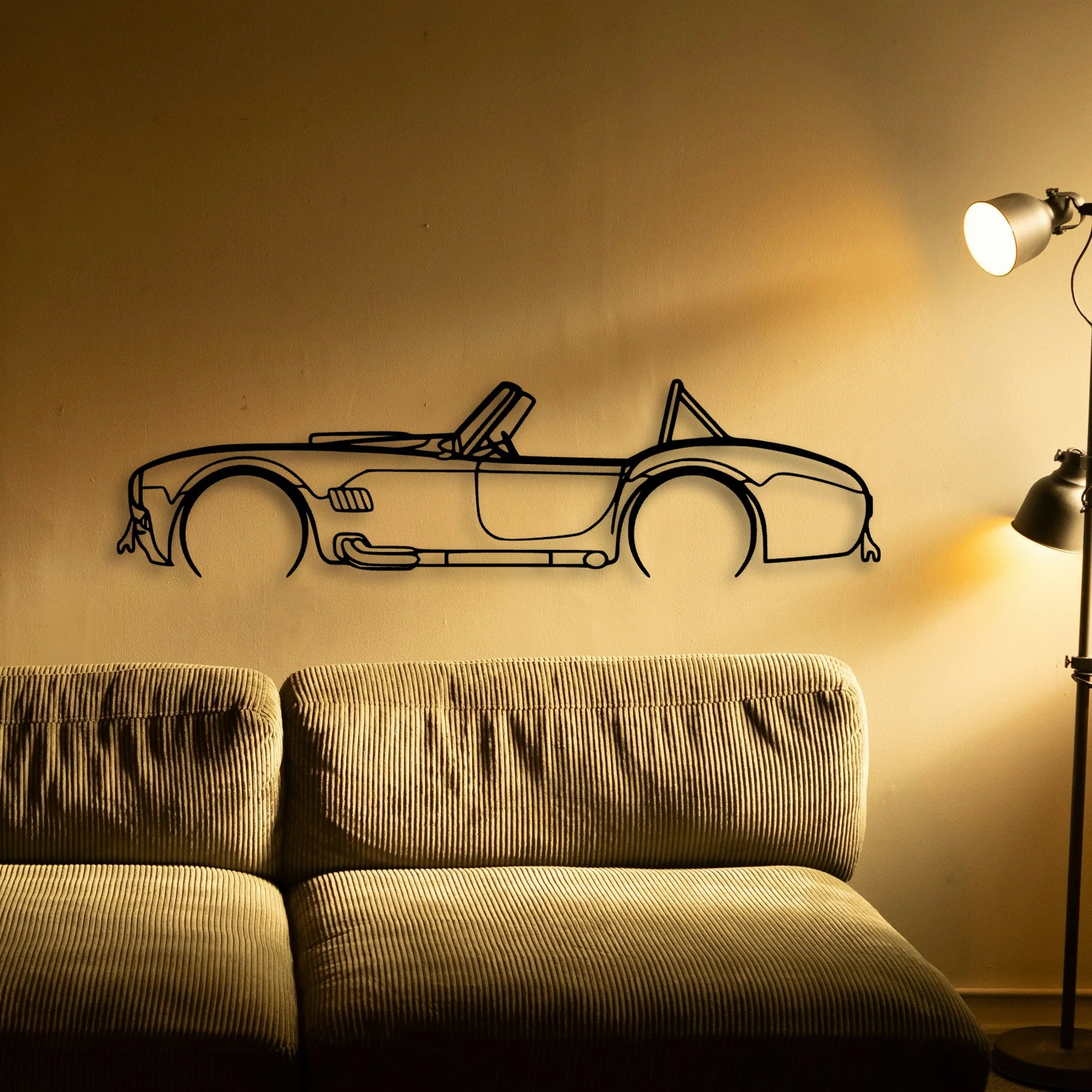 Cobra 1966 Classic Silhouette Metal Wall Art - Tinvibe