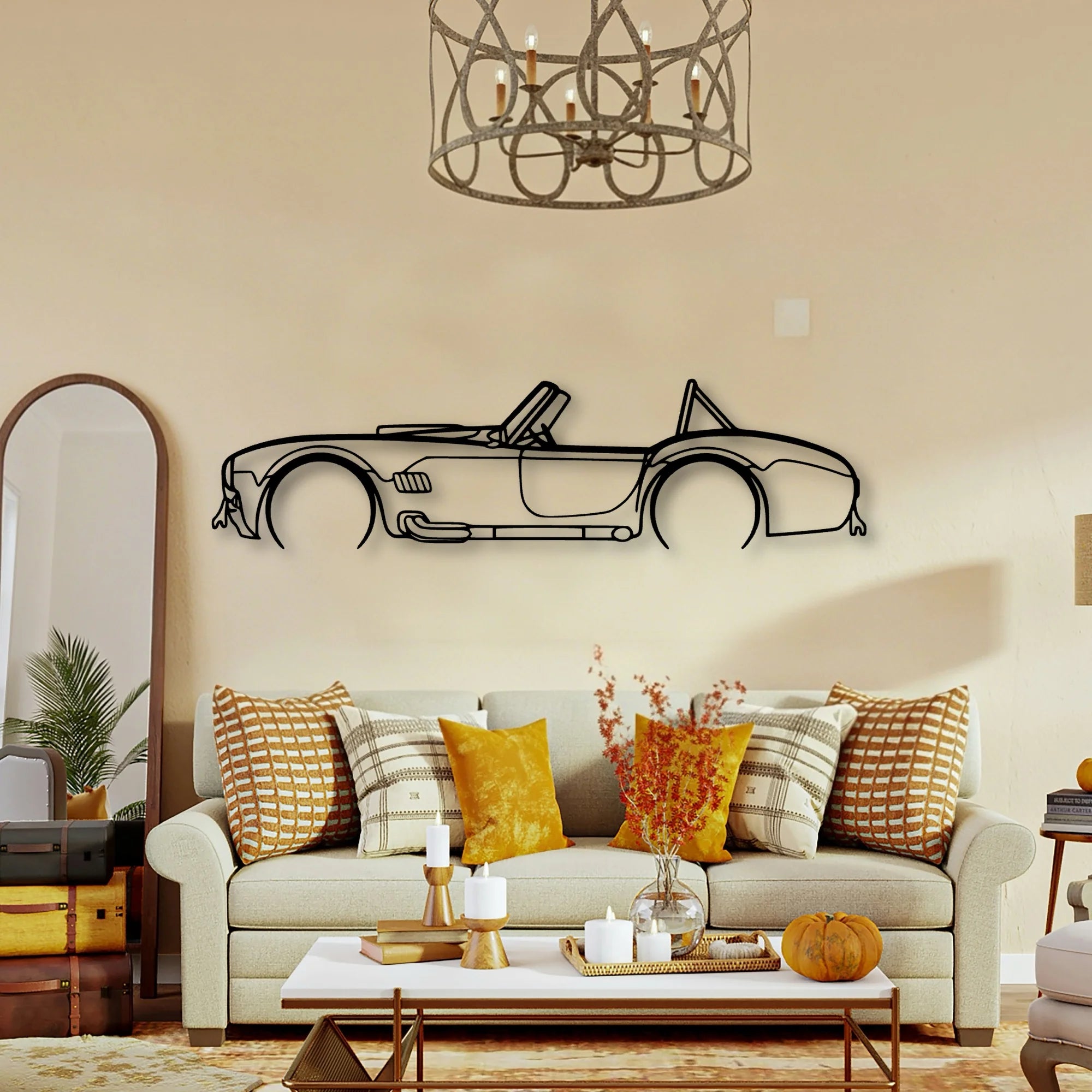 Cobra 1966 Classic Silhouette Metal Wall Art - Tinvibe