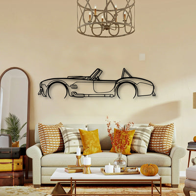 Cobra 1966 Classic Silhouette Metal Wall Art - Tinvibe