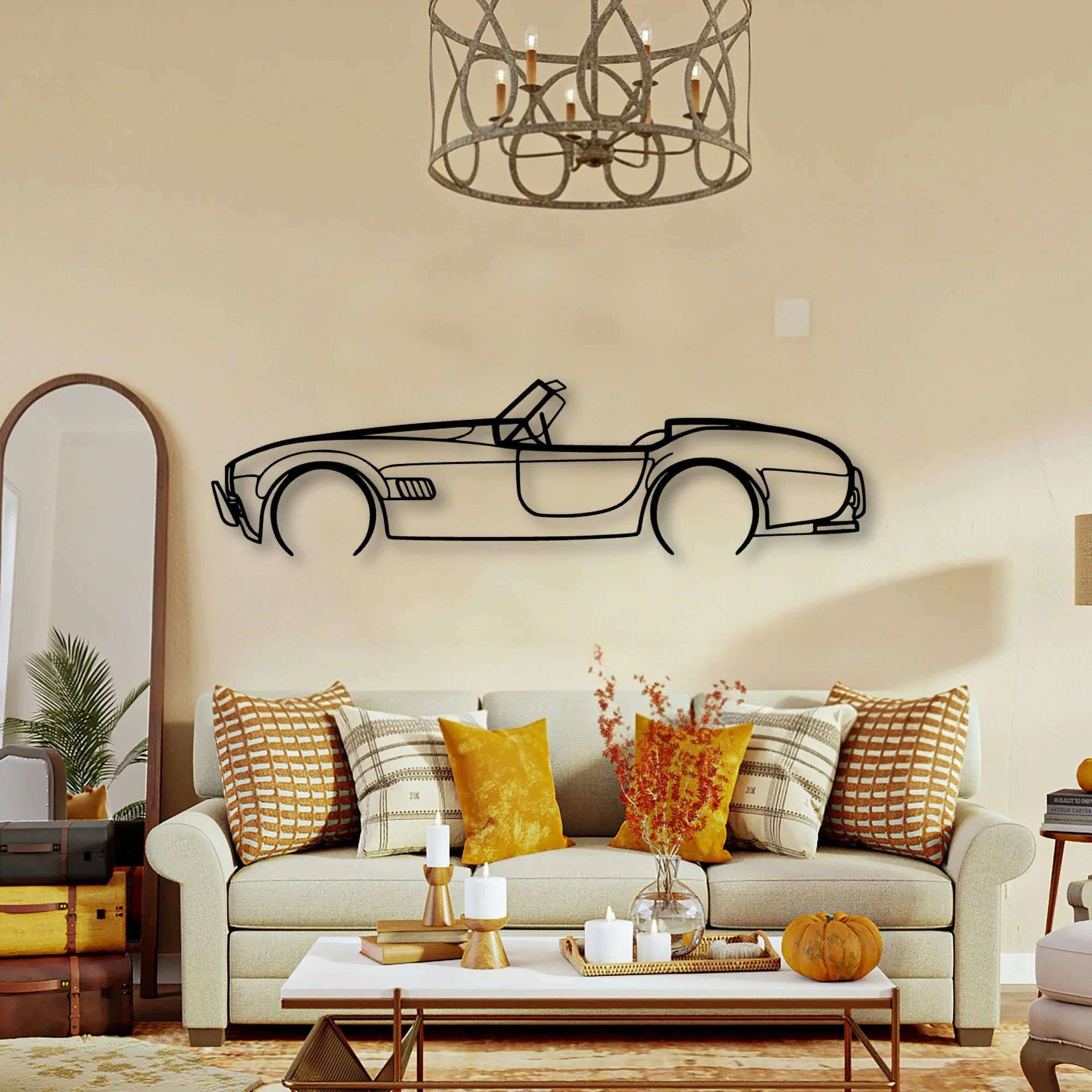 Cobra 2 Classic Silhouette Metal Wall Art - Tinvibe