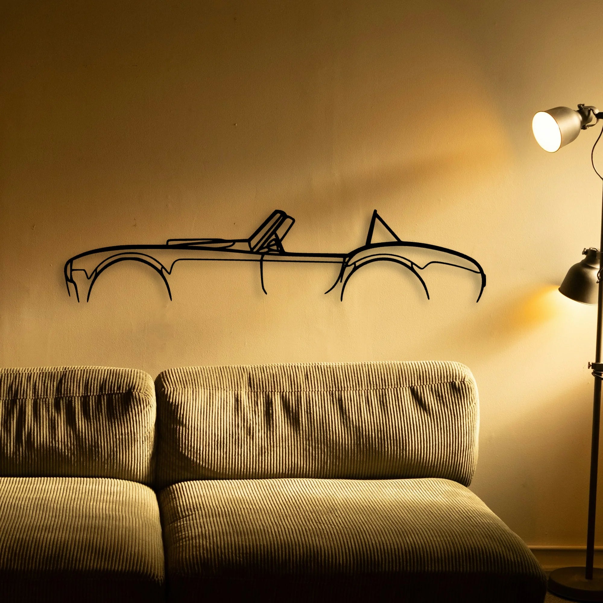 Cobra 427 Classic Silhouette Metal Wall Art - Tinvibe