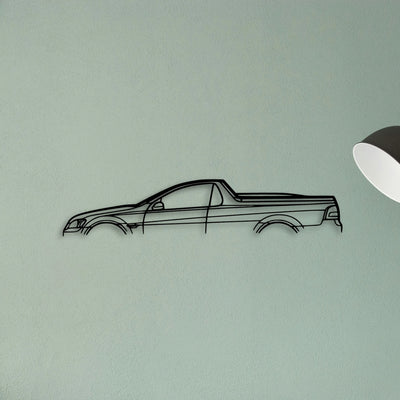 Commodore UTE 2011 Classic Silhouette Metal Wall Art - Tinvibe