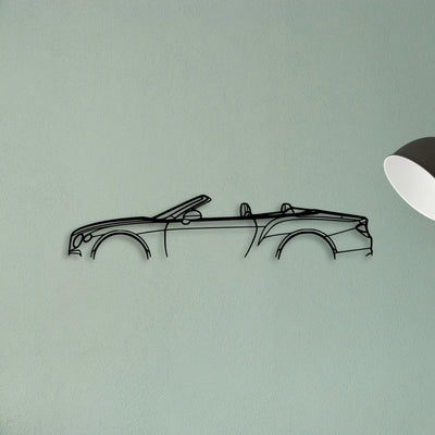 Continental GT Speed Convertible Classic Silhouette Metal Wall Art - Tinvibe