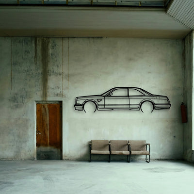 Continental T 1997 Classic Silhouette Metal Wall Art - Tinvibe