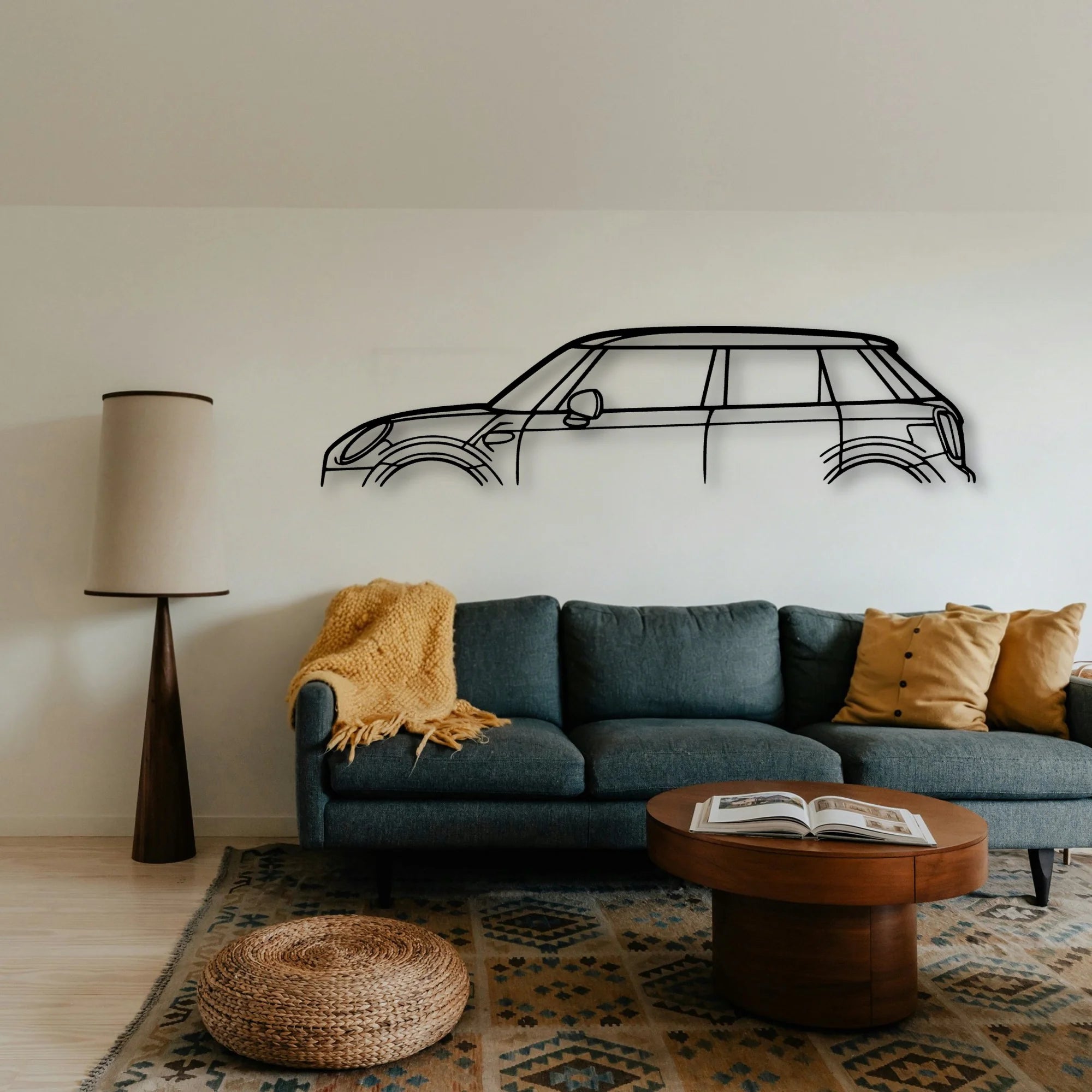 Cooper 2018 Classic Silhouette Metal Wall Art - Tinvibe
