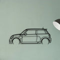 Cooper JCW 2010 Classic Silhouette Metal Wall Art - Tinvibe