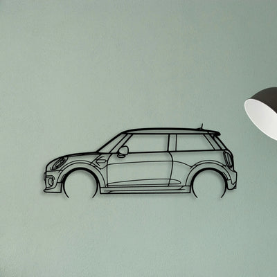 Cooper S 2015 Classic Silhouette Metal Wall Art - Tinvibe