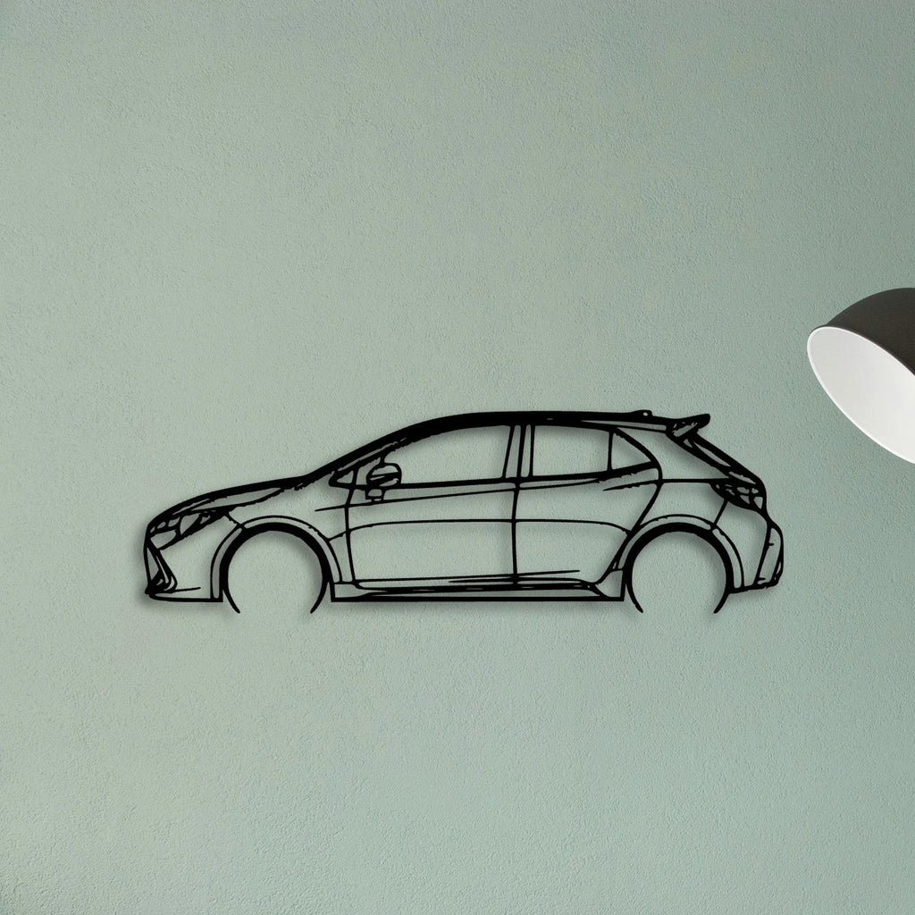 Corolla 2019 Classic Silhouette Metal Wall Art - Tinvibe
