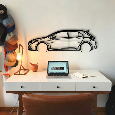 Corolla 2019 Classic Silhouette Metal Wall Art - Tinvibe
