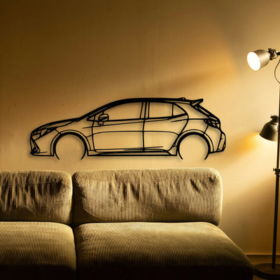 Corolla 2019 Classic Silhouette Metal Wall Art - Tinvibe