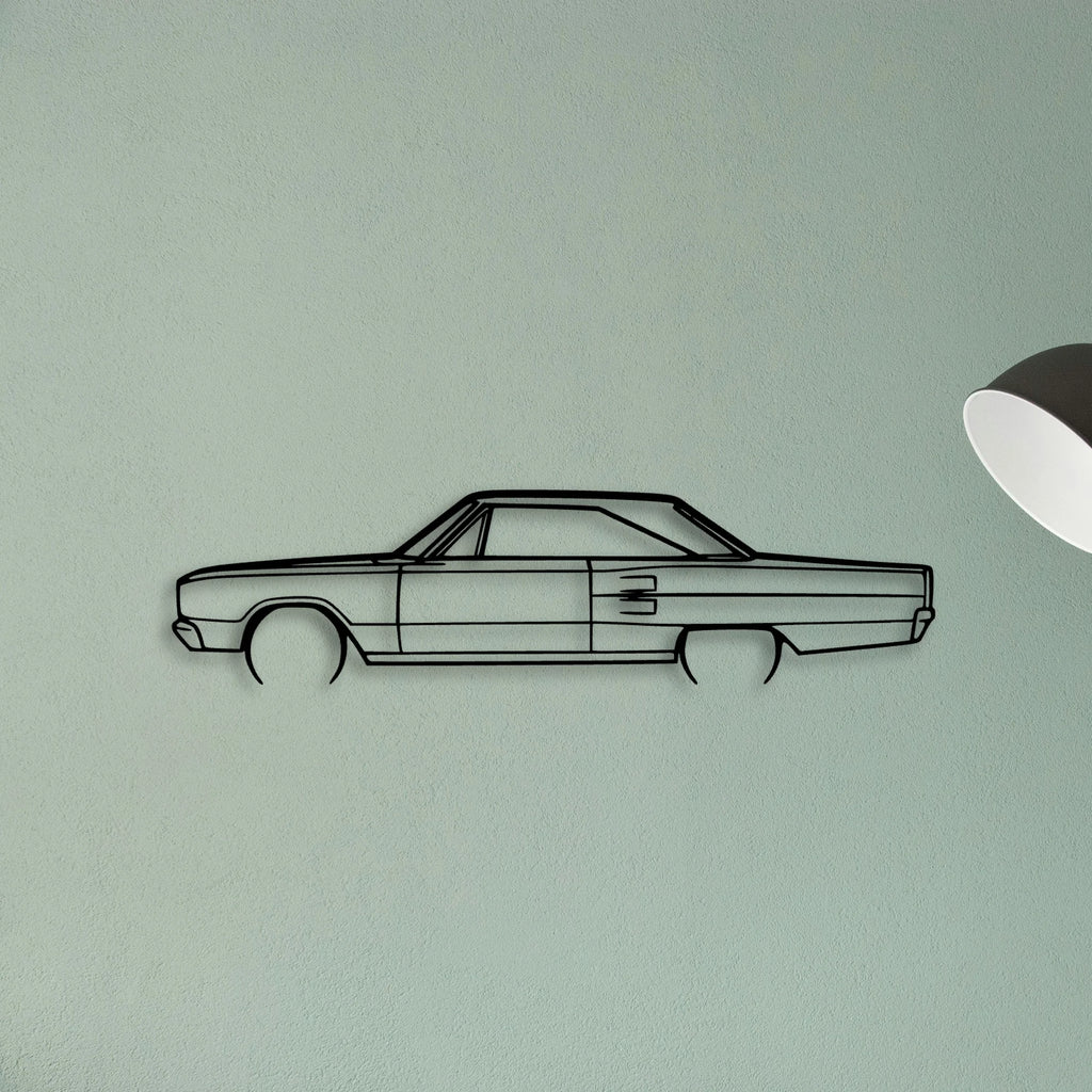 Coronet 1967 Classic Silhouette Metal Wall Art - Tinvibe