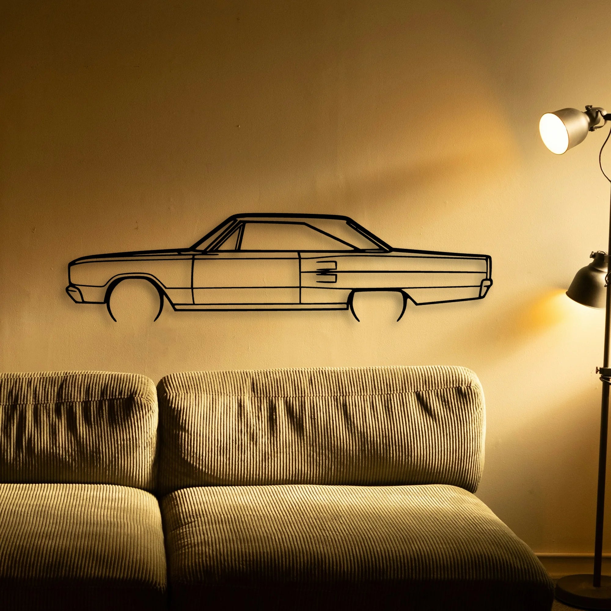 Coronet 1967 Classic Silhouette Metal Wall Art - Tinvibe