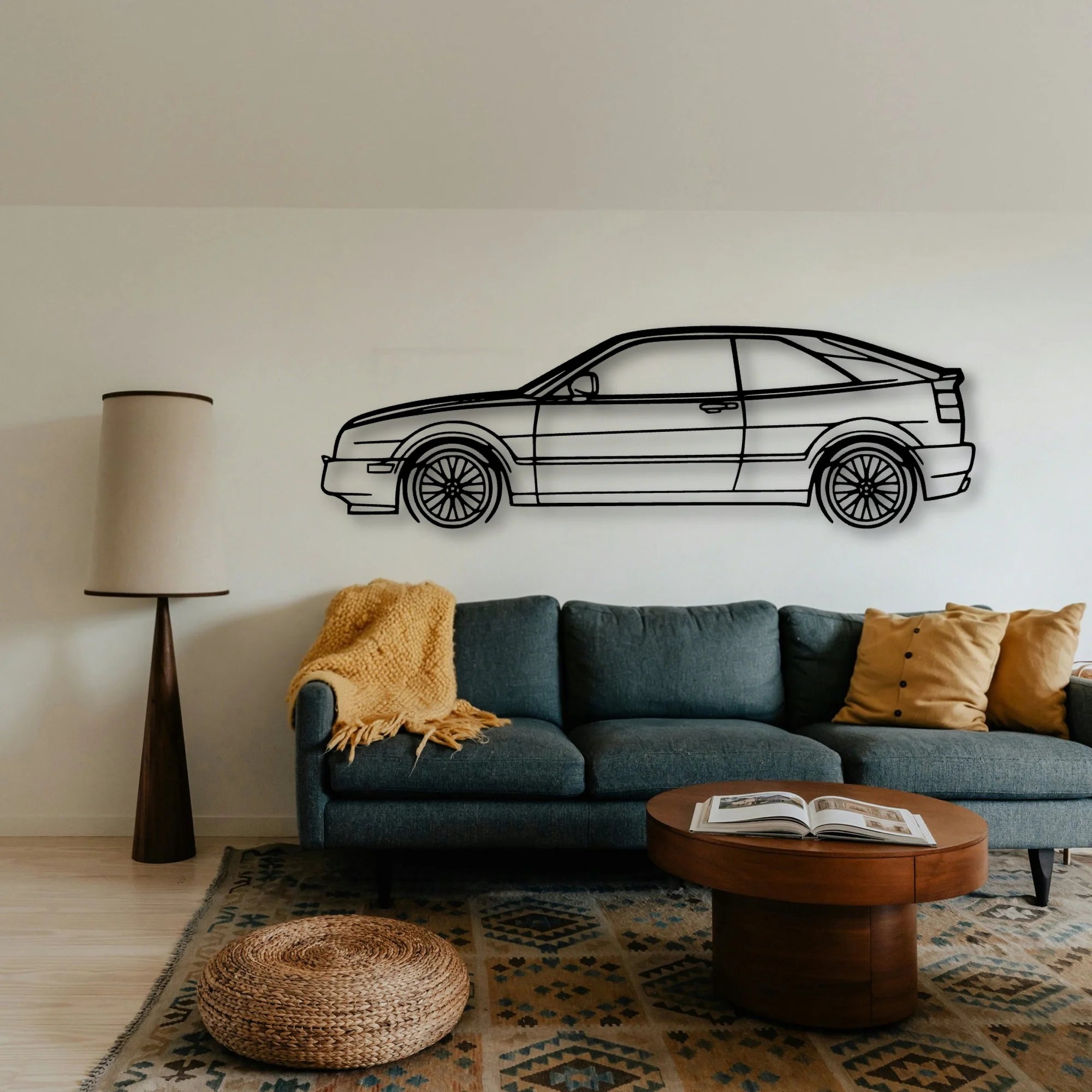 Corrado 1994 Classic Silhouette Metal Wall Art - Tinvibe