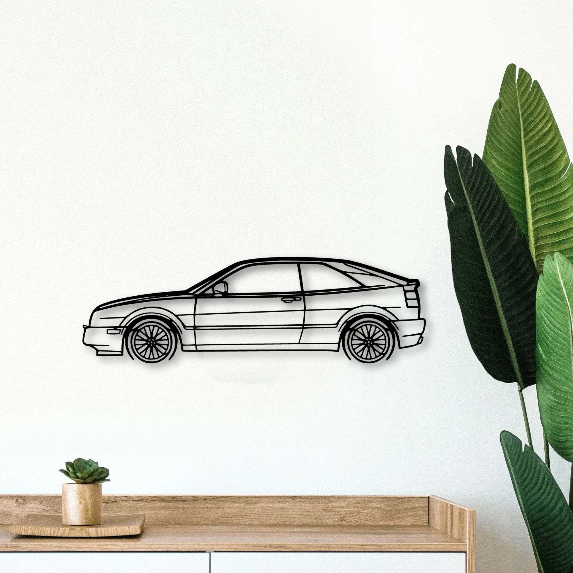 Corrado 1994 Classic Silhouette Metal Wall Art - Tinvibe