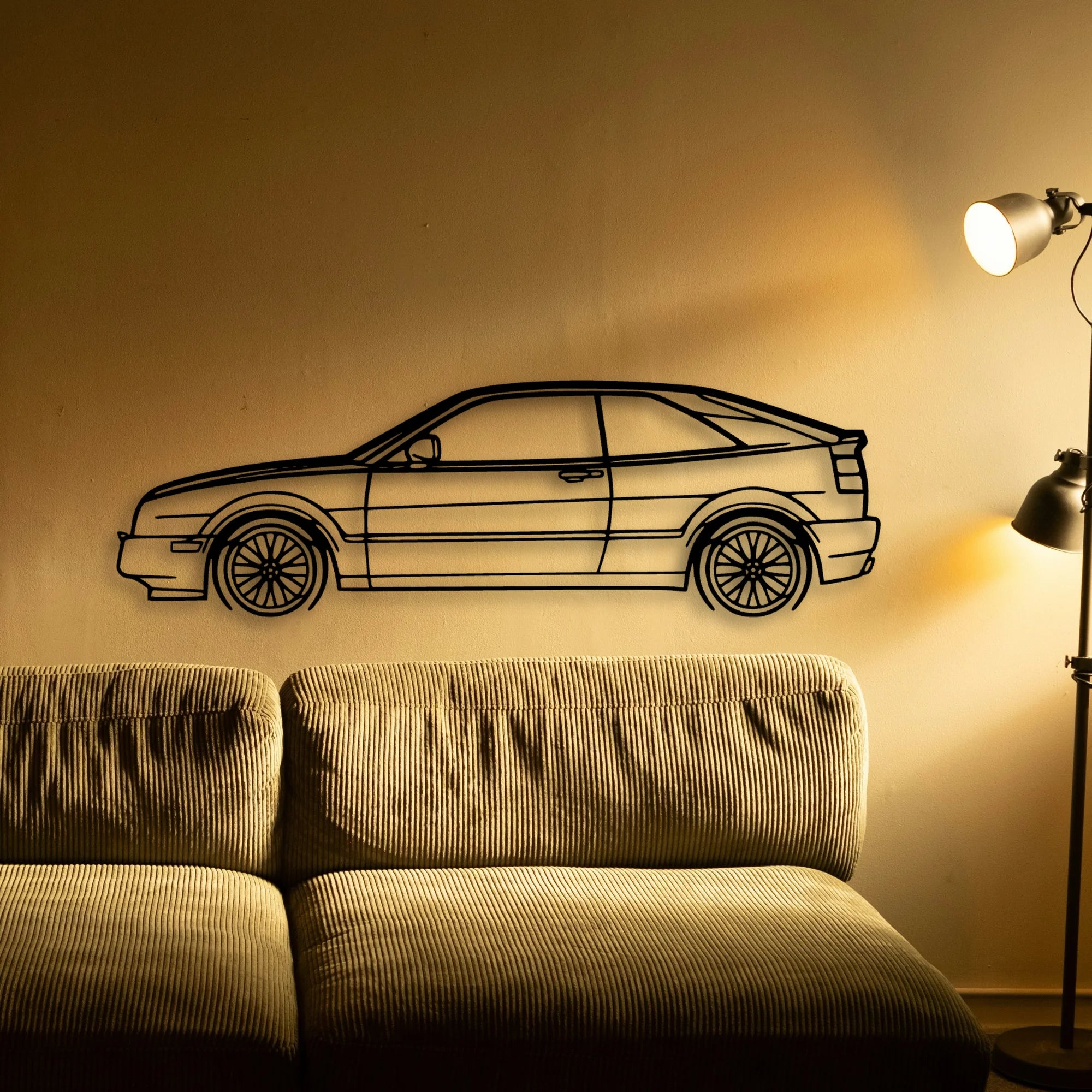 Corrado 1994 Classic Silhouette Metal Wall Art - Tinvibe