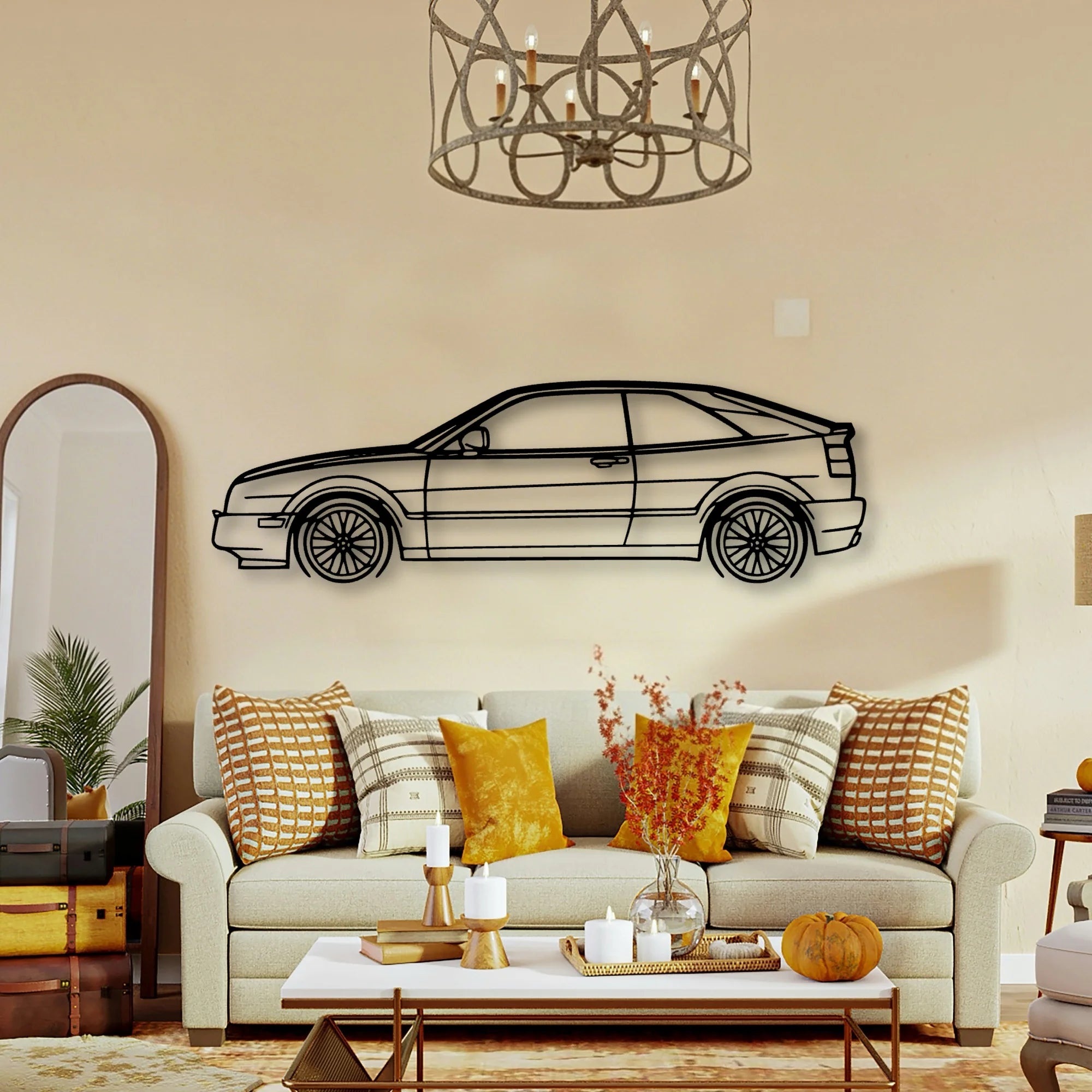 Corrado 1994 Classic Silhouette Metal Wall Art - Tinvibe