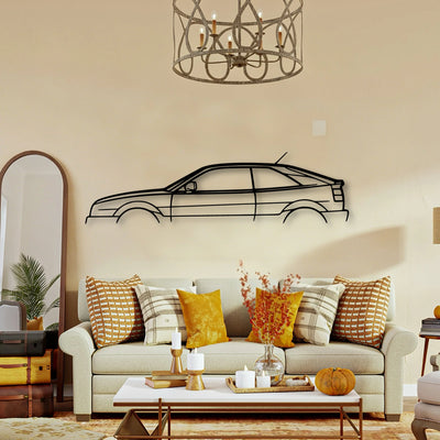 Corrado VR6 1992 Classic Silhouette Metal Wall Art - Tinvibe