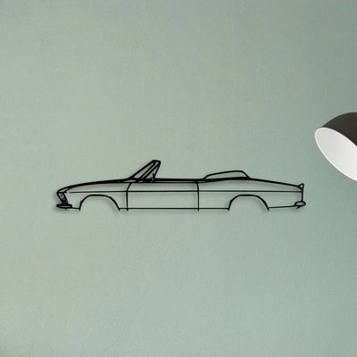 Corvair 1967 Classic Silhouette Metal Wall Art - Tinvibe