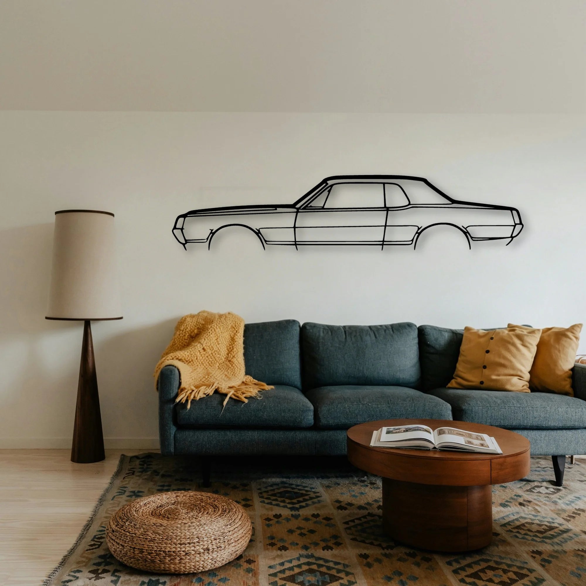 Cougar 1967 Classic Silhouette Metal Wall Art - Tinvibe