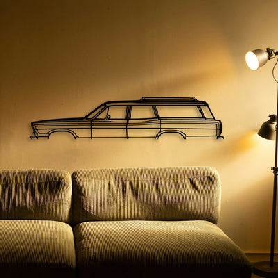 Country Squire 1967 Classic Silhouette Metal Wall Art - Tinvibe
