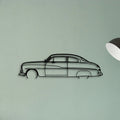 Coupe 1950 Classic Silhouette Metal Wall Art - Tinvibe