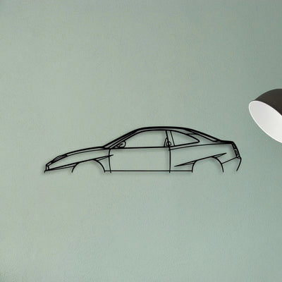Coupe 1997 Classic Silhouette Metal Wall Art - Tinvibe